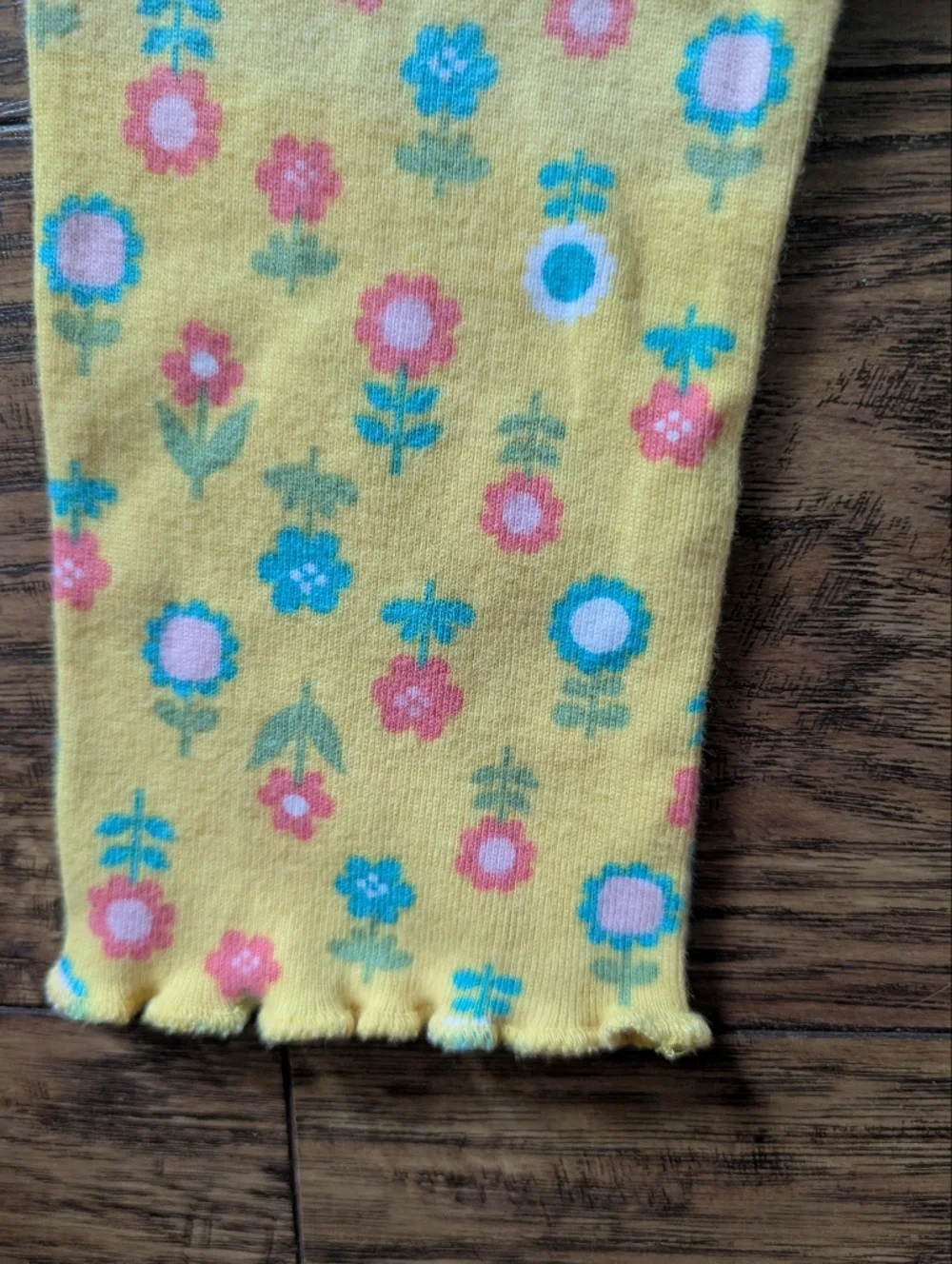 Gymboree Happy Rainbow Pink Smo cked‎ with Yellow Floral Leggings